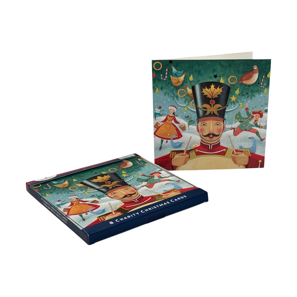 image 1 of Pack of 8 Little Drummer Boy NSPCC Charity Christmas Cards
