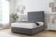 image 2 of Sloomy Monaco Armour Coniston Divan Bed With Mattress 2 Drawers Footend With 54" Floor Standing Headboard & 12" Matching Footboard 6' Super King | Grey | Armour | Super King | 1