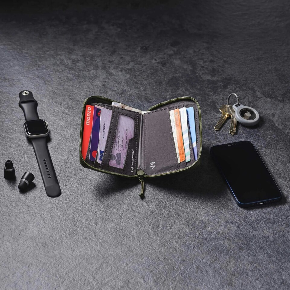 image 1 of Lifeventure RFiD Bi-Fold Wallet Card Holder Blue | Navy 