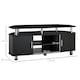 image 5 of HOMCOM TV Unit Cabinet for TVs up to 55 Inches with Storage Shelves and Cupboard, Entertainment Centre for Living Room, Black