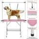 image 5 of Yaheetech 113.5 cm Wide Pet Grooming Table with Adjustable Height Pink