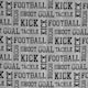image 3 of Bedlam Football Fitted Bed Sheet Grey