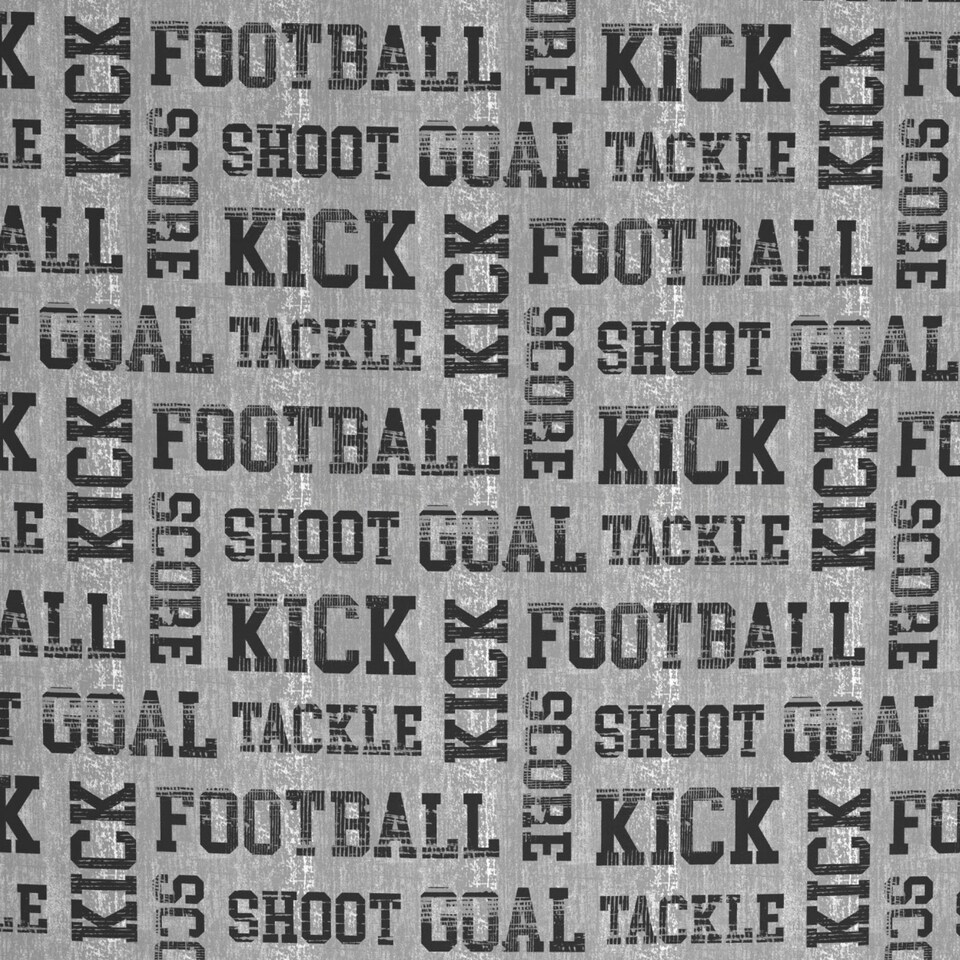 image 1 of Bedlam Football Fitted Bed Sheet Grey