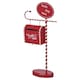 image 1 of Christmas Wood & Metal Santa Letter Mail Post Box Decorative Red Party Ornament | Red | Red | Small