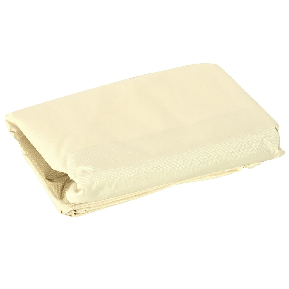 image 1 of Outsunny Furniture Rain Cover 3 Seater Garden Rattan Chair Bench Waterproof White