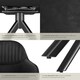 image 5 of Lounge Armchair Living Room Accent Chair 360 Swivel Slim Steel Legs Velvet Fabric  - per piece Black | Black/Black