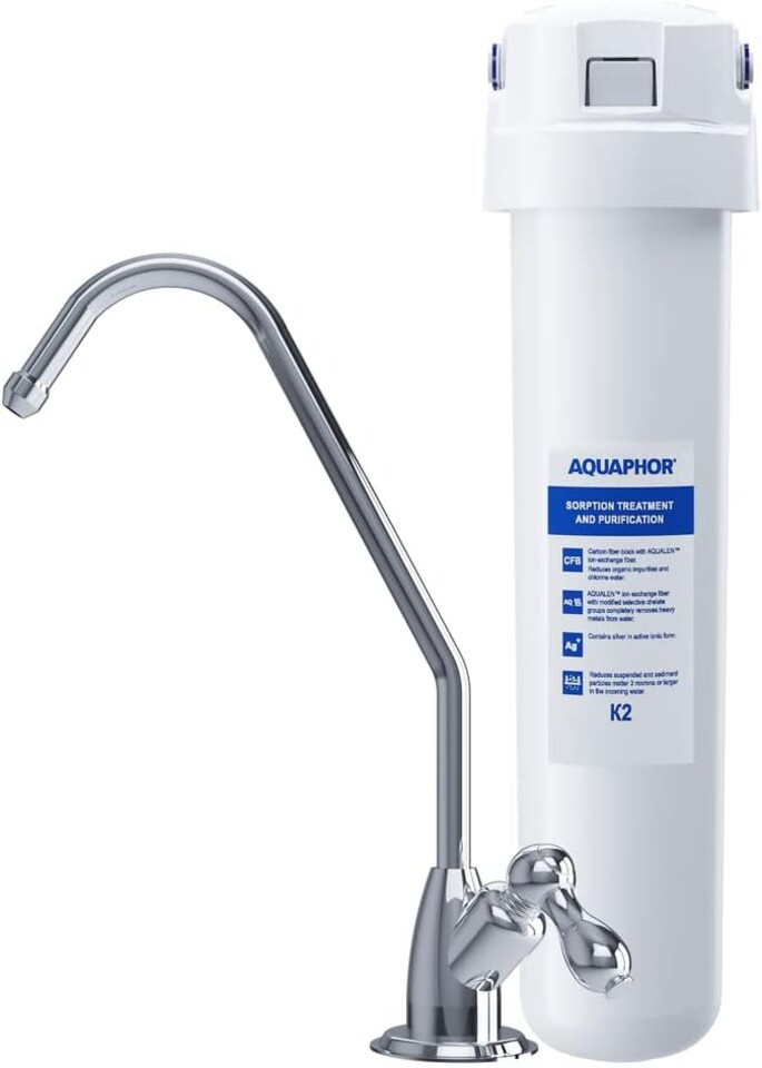 image 1 of AQUAPHOR Crystal Solo : Replacement filter cartridge : K2 - easy fit click and turn | White