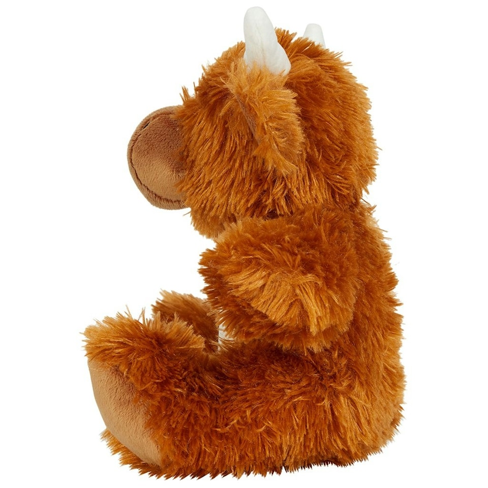 image 1 of Mumbles Highland Cow Teddy Bear - Brown - One Size