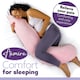 image 4 of Aamira L-Shaped Pregnancy Pillow Memory Foam Maternity Nursing Support Cushion Pink & Dark Grey | Grey | Grey | 145cm | 1
