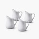 image 8 of Wm Bartleet & Sons Porcelain Mini Traditional Milk Jug, Set of 4