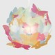 image 3 of ValueLights Modern Multi-Coloured Butterfly Girl's Ceiling Pendant Lamp Shade