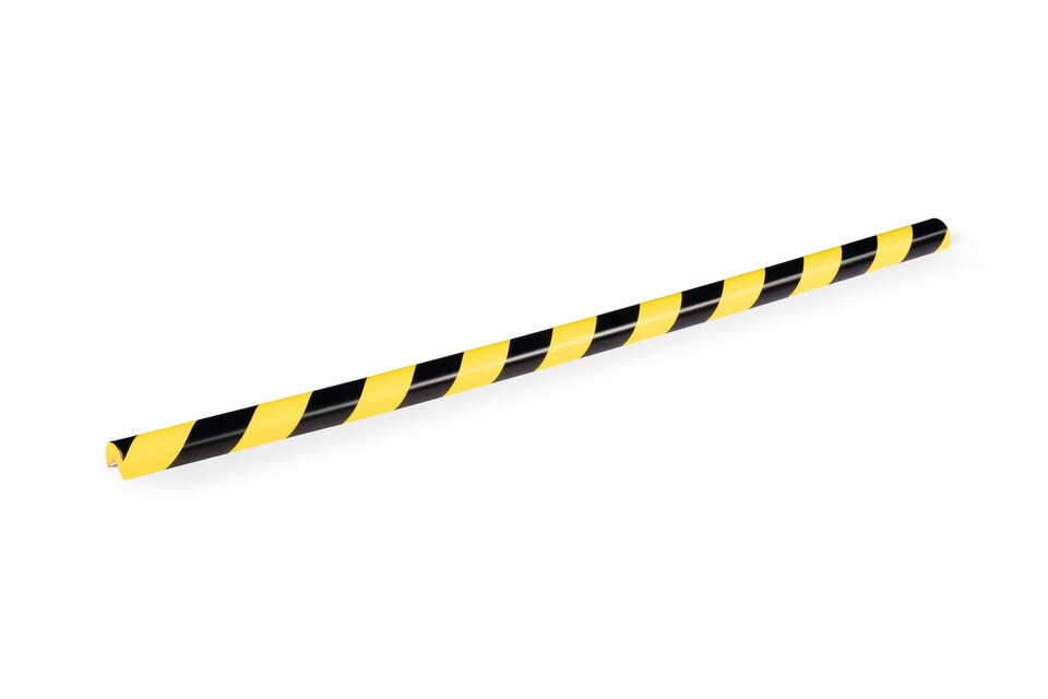 image 1 of Durable Adhesive Warning Corner Impact Protection Profiles C25R | 1 Metre