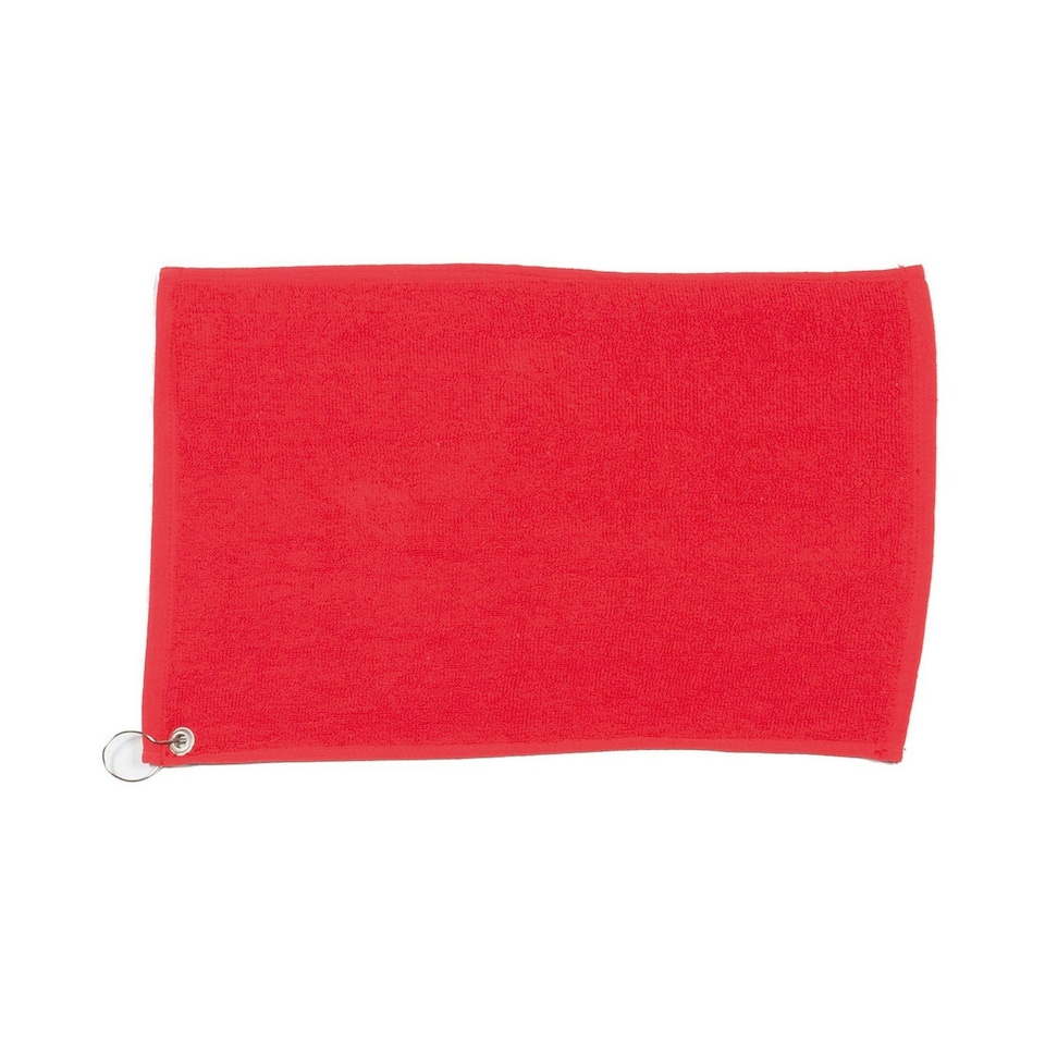 Towel City Luxury Golf Towel - Red - One Size