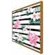 image 4 of Floral flamingos (Picutre Frame) Black | L
