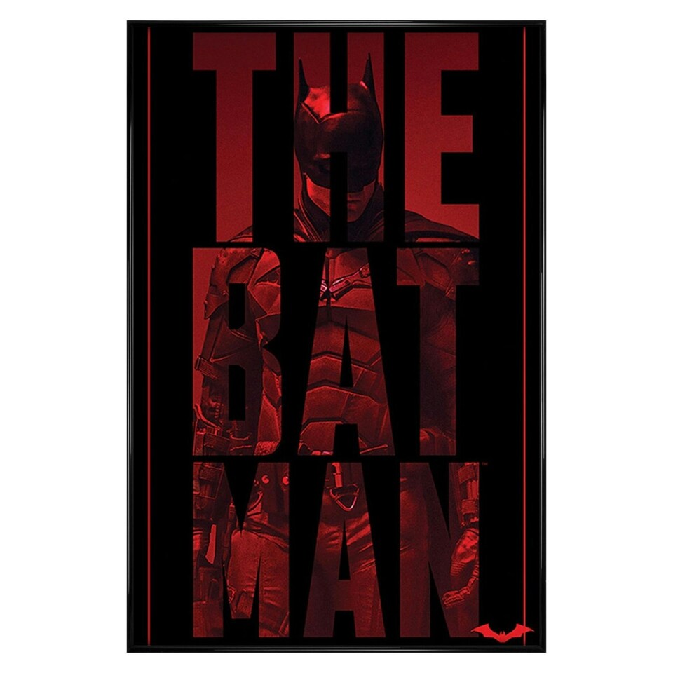 image 1 of Gloss Black Framed The Batman (Type Cut Away) Maxi Poster