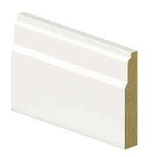 PACK OF 10 - Lambs Tongue White Primed MDF Architrave - 18mm x 69mm x 2100mm