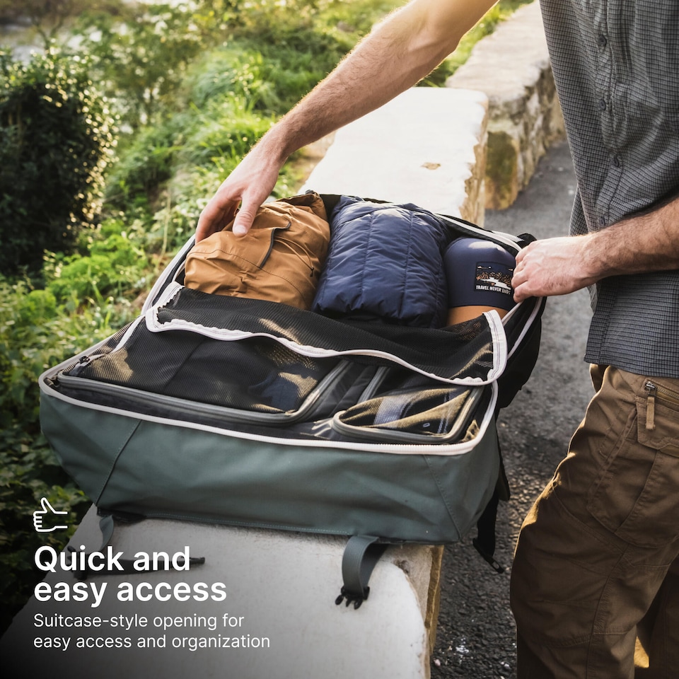 image 1 of Decathlon 40 L travel backpack, Travel 500 Organiser