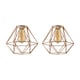 image 1 of ValueLights Diablo Pair Copper Cage Ceiling Shades | Copper