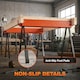 image 8 of HOMCOM Saw Horses Twin Pack, Sawhorses with Height Adjustable Legs, Orange