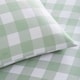 image 2 of Portfolio Home Gingham Check Bedding Duvet Cover Set With Pillow Cases Green | Single