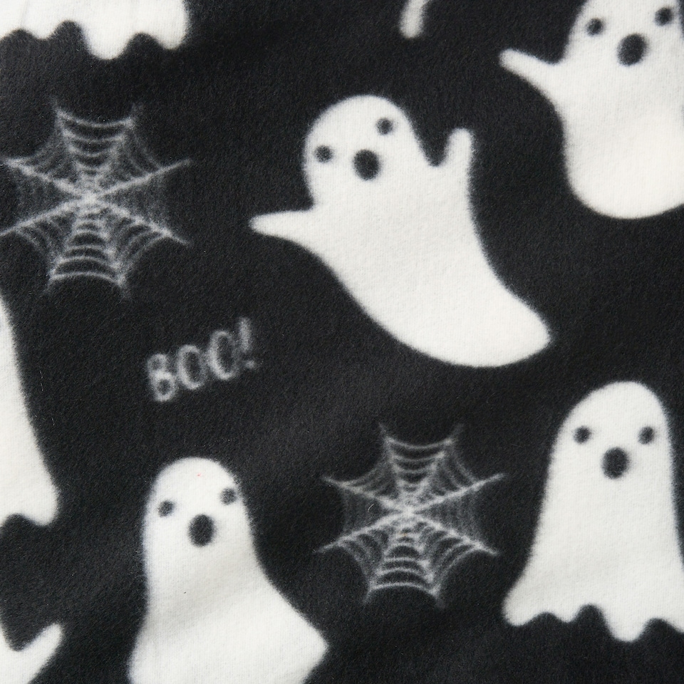 image 1 of OHS Autumnal Halloween Gonk Pumpkin Ghost Ghouls Soft Cosy Plush Warm Polar Fleece Throw Over Bed Blanket, 120x150cm Grey | Charcoal Autumnal Gonk