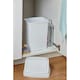 image 3 of 2 x 8L Ice White Flip Top Waste Rubbish Recycling Dustbin For Home, Office & Kitchen White