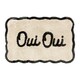 image 1 of Oui Oui Slogan Scalloped Bath Mat