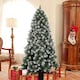 image 2 of HOMCOM 6ft Artificial Pine Christmas Tree with 774 Branch Tips and Steel Base, Realistic Hinged Tree with Pinecones, Holiday Decor for Home Office, Green