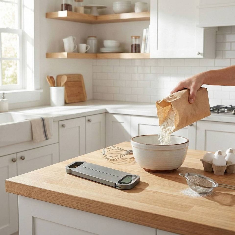 image 1 of Digital Kitchen Scale 5kg Stainless Steel LCD