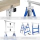 image 5 of Scaffold Trestle Set of 2 - A Frame, foldable, 7-step height adjustable | Blue | blue | 68,50 x 56,50 x 79,50 cm | 2