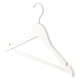 image 4 of Harbour Housewares Wooden Children's Hangers - White - Pack of 10