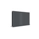 image 1 of Balterley Embrace Horizontal Double Panel Radiator | Grey | Anthracite | 1