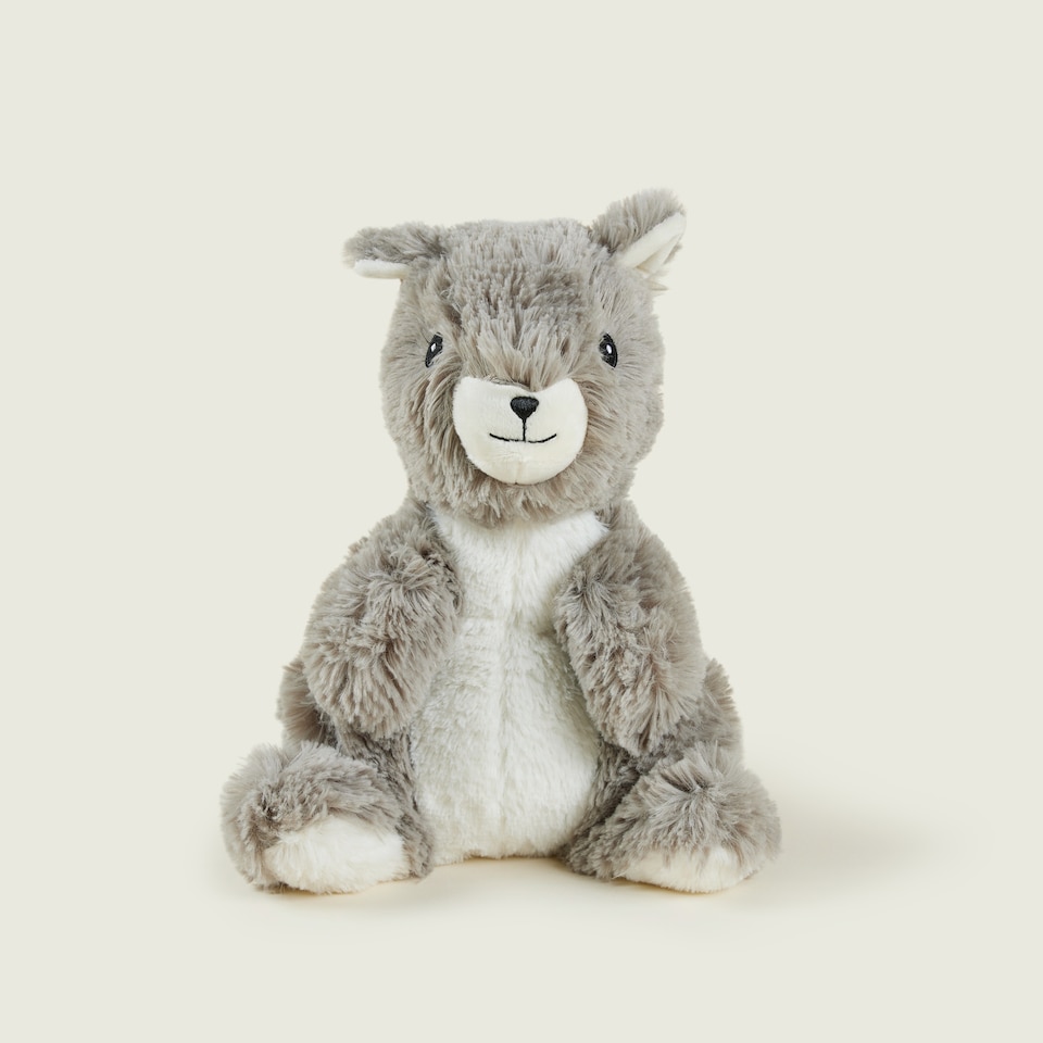 image 1 of Warmies Plush Squirrel Microwavable Weighted Teddy with French Lavender Scent, Hot or Cold for Cool Relaxation and Warm Relief