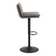 image 3 of Flynn Swivel Bar Stool with Height Adjustable Function in Light Grey-Brown.