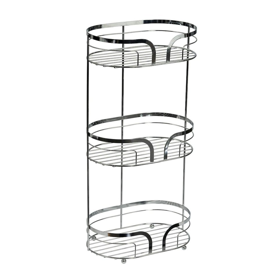 Showerdrape Dante Chrome Freestanding Bathroom Floor Caddy