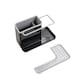 image 3 of Living and Home Kitchen Sink Storage Sponge Cloth Holder - Black & Grey