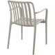 image 5 of Garden Chairs Alcudia - weather-resistant, durable and long-lasting plastic - Set of 6 Brown | Taupe