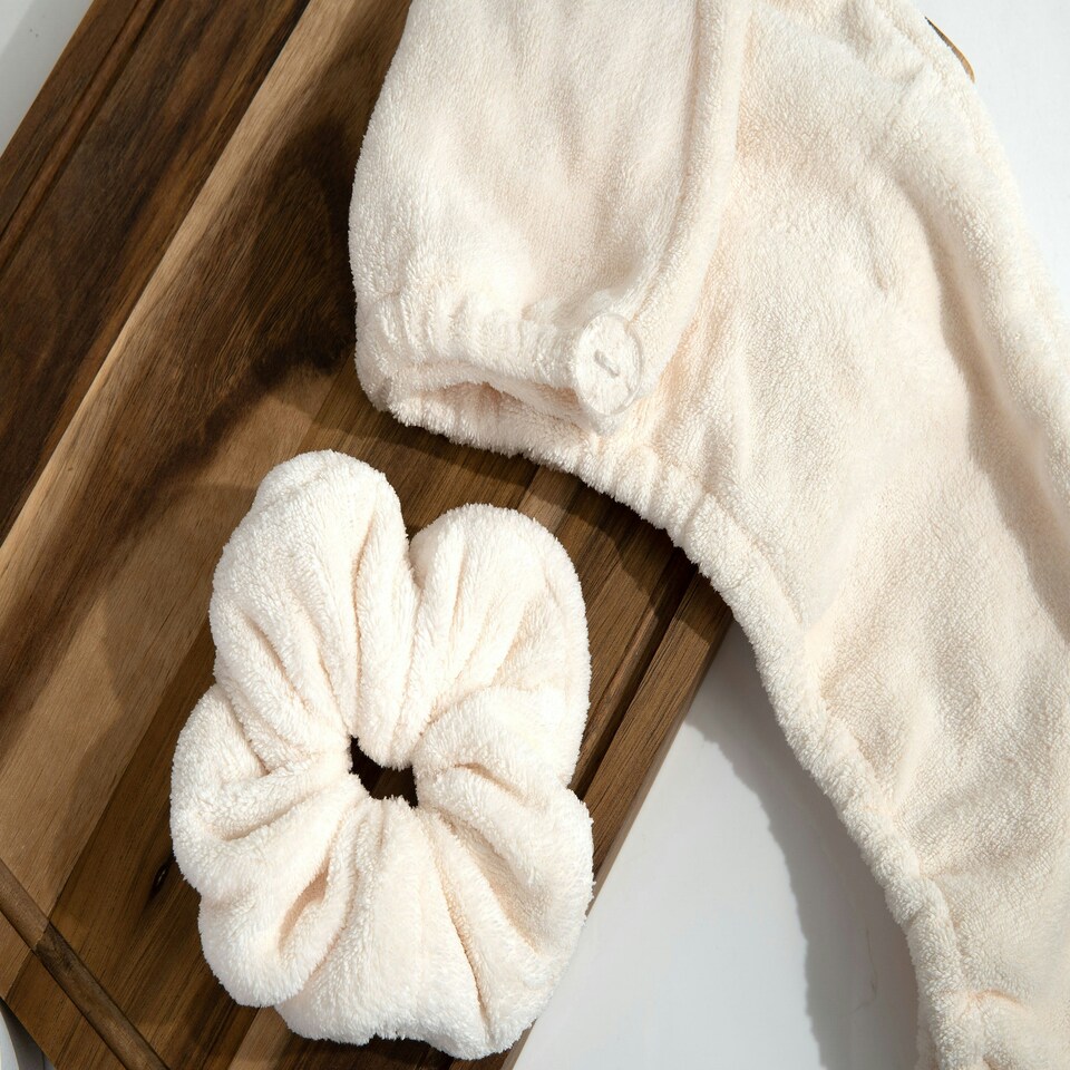 image 1 of So Eco Hair Towel & Scrunchies