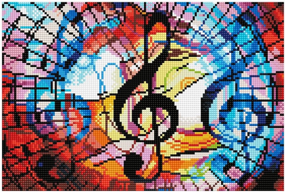DIAMOND DOTZ TRIPLE TREBLE - Diamond Painting Kit: Triple Treble