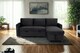image 2 of The Tranquilo 3 Seater Sofa Bed in Black or Navy | Black | One Size