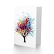 image 2 of Vibrant Paint Splat Abstract Tree Rainbow Colourful Greeting Card