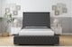 image 1 of Sloomy Ambassador Graphite Dumfries Bed Frame With Mattress With 50"  Upholstered Headboard 2'6 Small Single