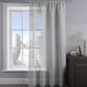 image 1 of Velosso Alessandria Sparkle Slot Top Voile Panel - 137cm x 137cm Silver | Silver