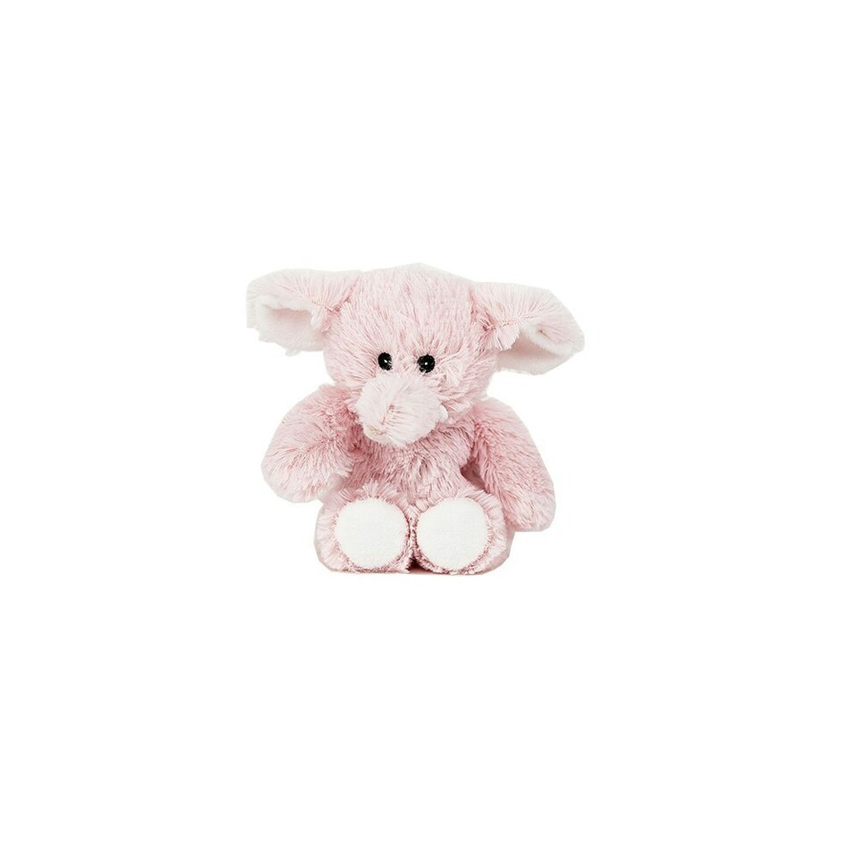 image 1 of Warmies Pink Elephant Plush Mini Size, Fully Microwavable and Weighted Cuddly Toy for Anxiety, Chill in The Freezer or Heat in Microwave, Soft Toy Heat Pad