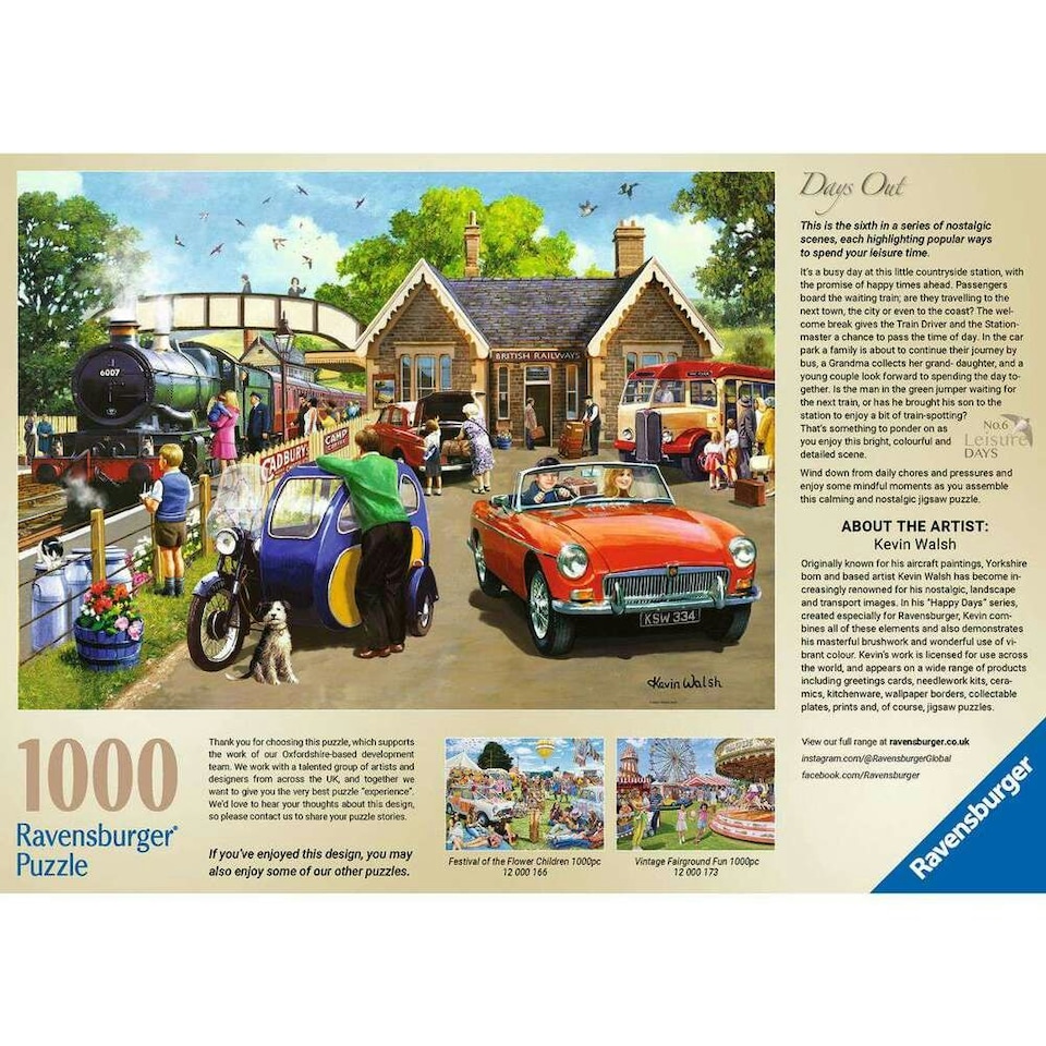 image 1 of Ravensburger Leisure Days No.6 Days Out 1000 Piece Jigsaw Puzzle