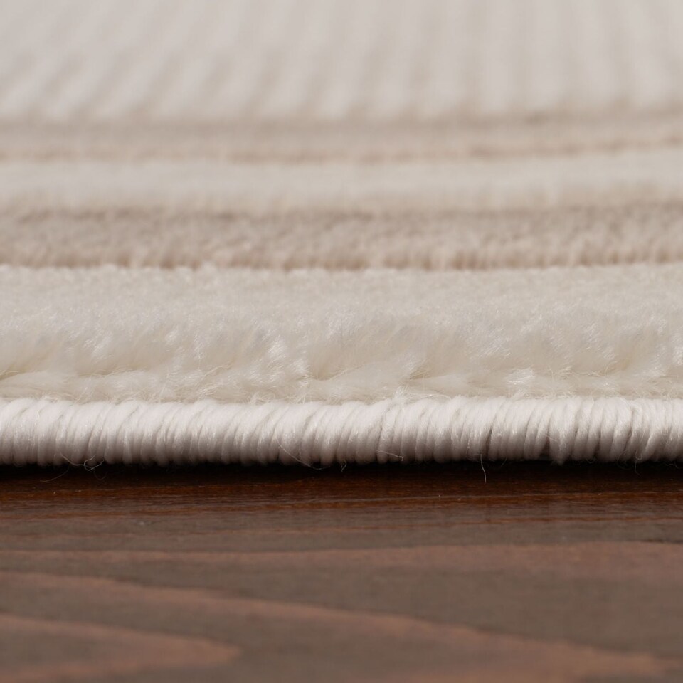 image 1 of The Rugs Carmel Collection Bordered Area Floor Rug Runner Soft Pile Living Room Bedroom