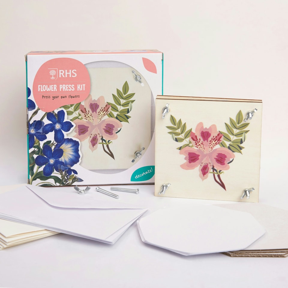 image 1 of RHS Flower Press Kit, Multicoloured, Single Craft Kit