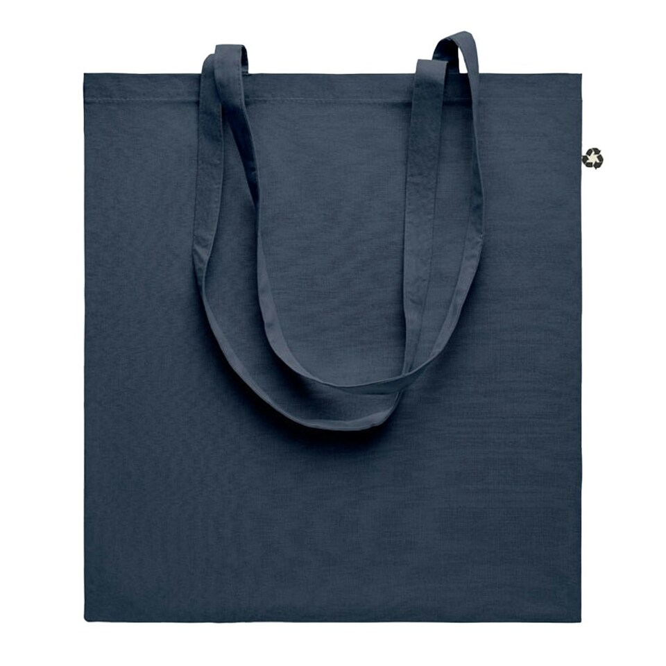 image 1 of MidOcean Zoco Colour Recycled Cotton Shopper Bag - French Navy - One Size | Blue