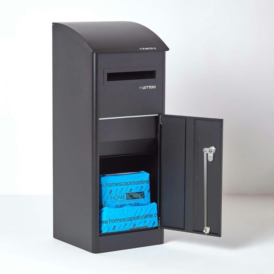 image 1 of SMART PARCEL BOX® Extra-Large Slanted Top Front Access Black Black