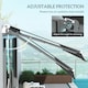 image 3 of Outsunny Garden Sun Shade Canopy Retractable Awning, 4 x 3(m), Grey 
